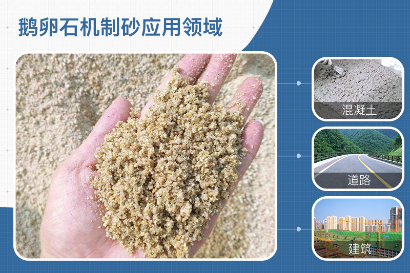 鹅卵石机制砂应用领域 鹅卵石机制砂应用领域