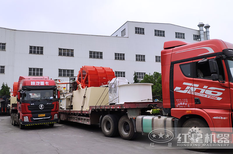 轮式洗砂机不停发往各地 轮式洗砂机不停发往各地