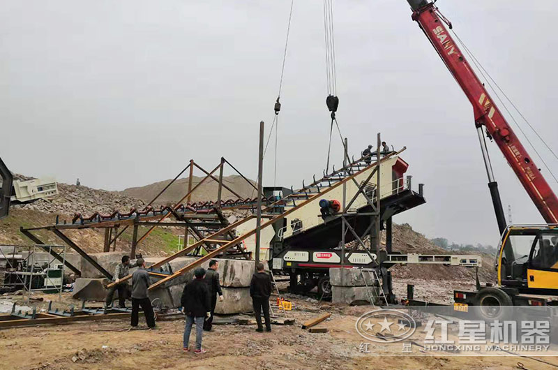 ʱ��150T���ҵĺ���ʯ�ƶ�ʽ��ɰ�������Ƕ��٣��ܲ��ܷ��ڸ��